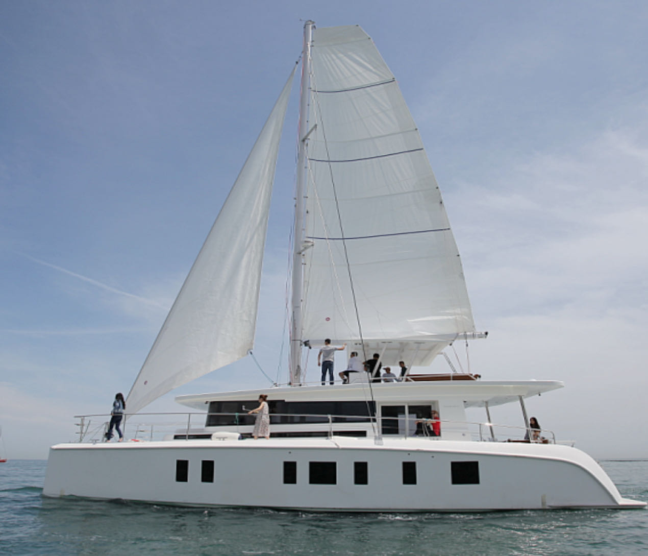 Mazarin 55 sailing catamaran Andaman Discovery 5 under sail