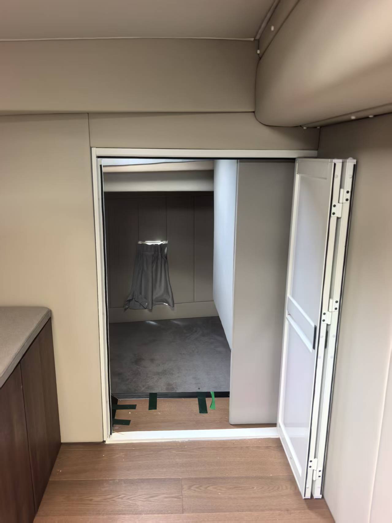 Forward guest cabin of Mazarin 55 sailing catamaran