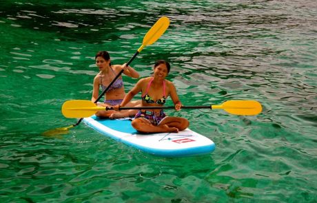 Using the SUP like a kayak
